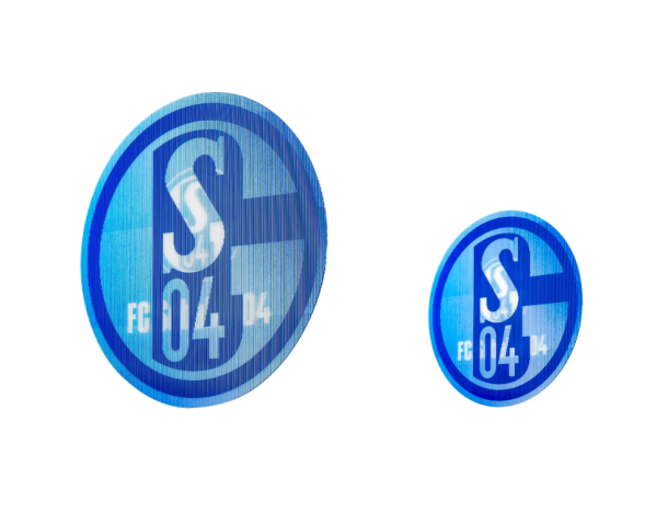 FC Schalke 04 - Aufkleber-Set Logos königsblau